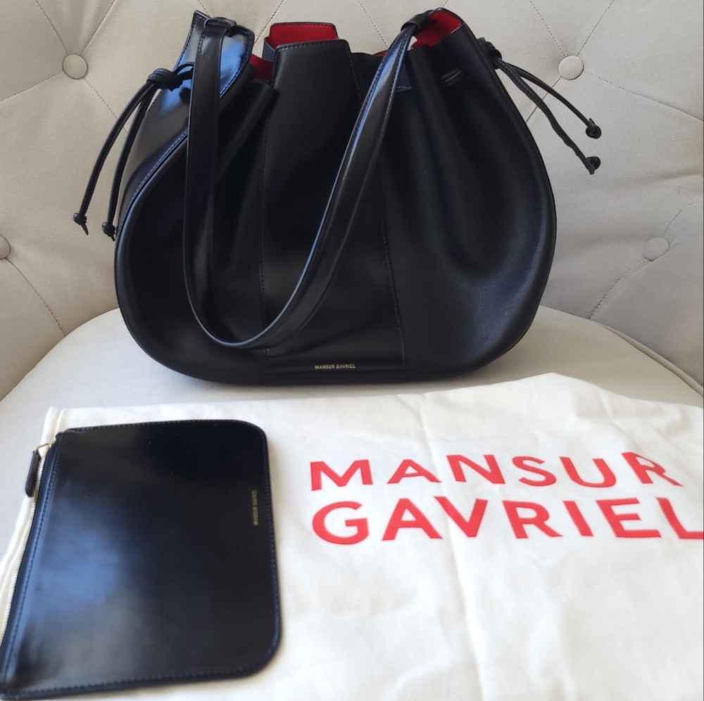 Mansur Gavriel Large Lilium Leather Shoulder Bag